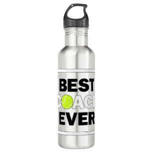 Tennis Best Coach Ever Fun Sportwagen Edelstahlflasche