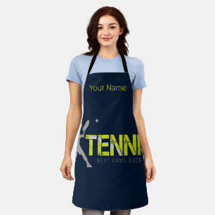 Tennis Best Game Ever Vintag Sport Coach Design Schürze