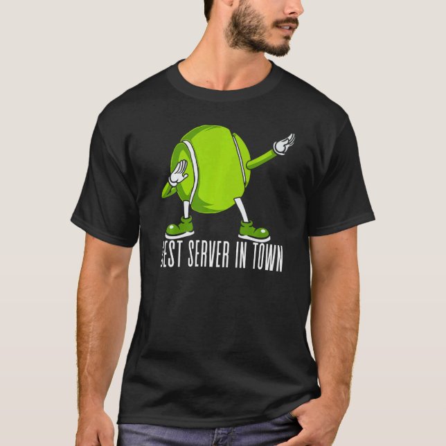 Tennis bester Server im städtischen Sportspiel Män T-Shirt (Vorderseite)