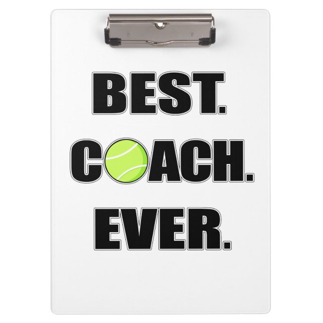 Tennis-bester Trainer überhaupt Klemmbrett (Vorderseite)
