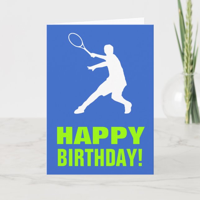 Tennis Birthday card Karte (Vorderseite)