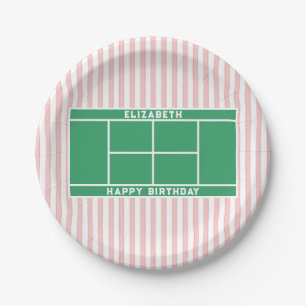 Tennis Birthday Pappteller