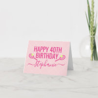 🎾 Tennis Birthday Personalisiert Pink Geburtstag