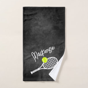 Tennis Black Grey Tie Tee Grunge Personnalisé