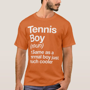Tennis Boy Definition Lustiger Sport Freund T-Shirt