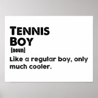 Tennis Boy Funny Definition Tennis Lover