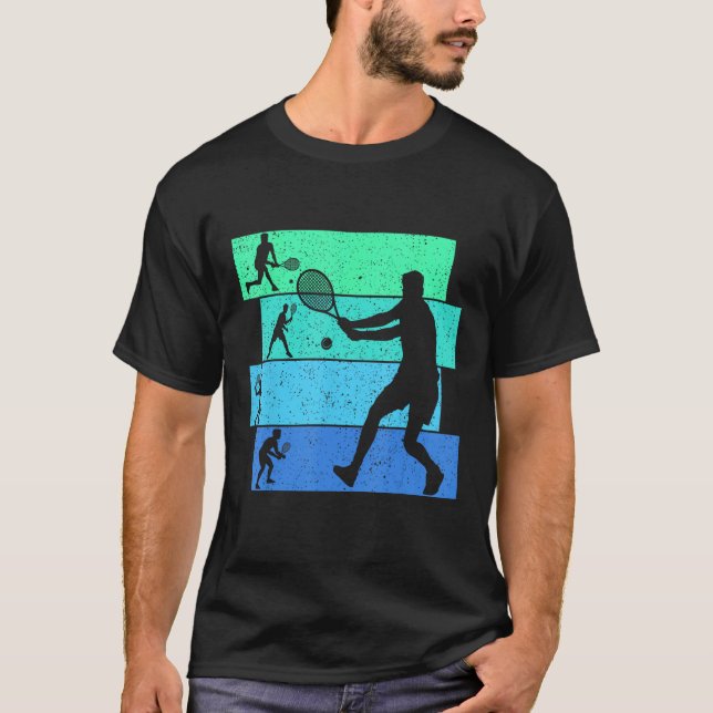 Tennis Boys Kinder Jugend Männer T-Shirt (Vorderseite)