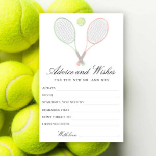 Tennis Brautparty-Tipps und -Wünsche Briefpapier