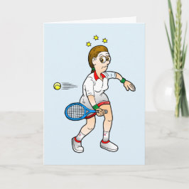 Tennis Break Point Happy Birthday Card Karte