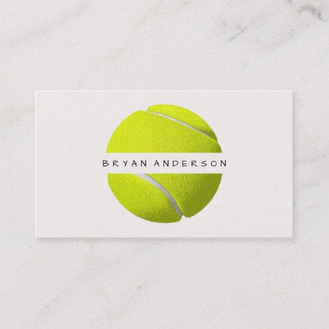 Tennis - carte de visite personnel (Devant)
