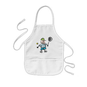 Tennis Cartoon Kleine Kinder Schürze
