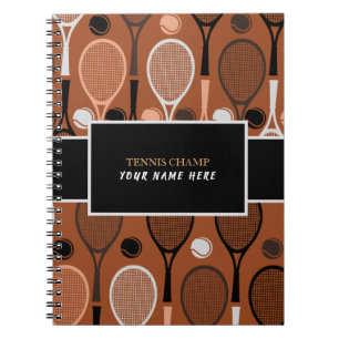 Tennis Champ Ihr Spielername Funny Personalisiert Notizblock