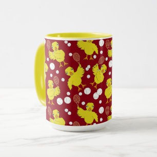 Tennis Chick Pattern Tasse
