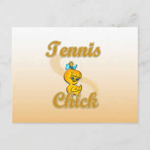 Tennis Chick Postkarte