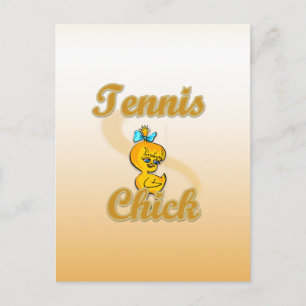 Tennis Chick Postkarte