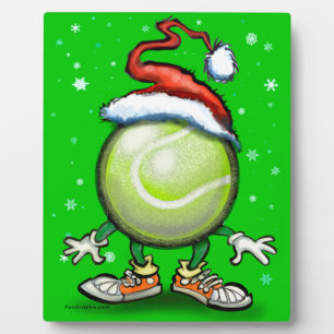 Tennis Christmas Fotoplatte