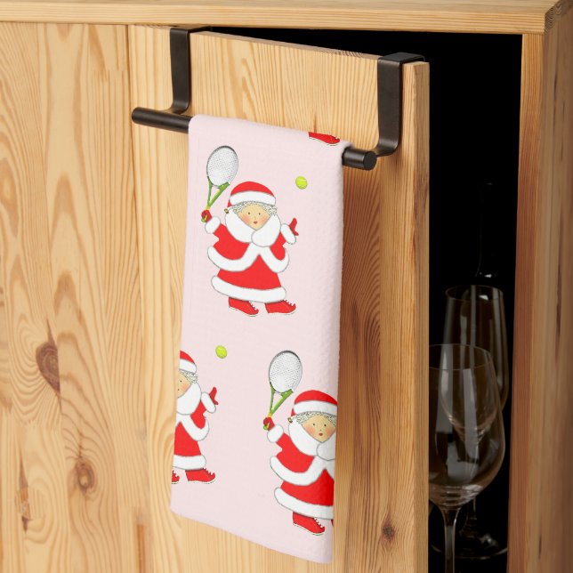 Tennis Christmas Geschirrtuch (Drittel gefaltet)