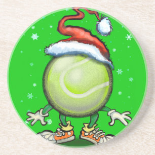 Tennis Christmas Getränkeuntersetzer