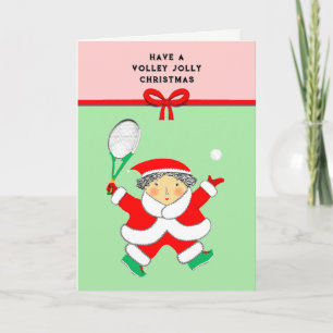 Tennis Christmas Gruß Feiertagskarte