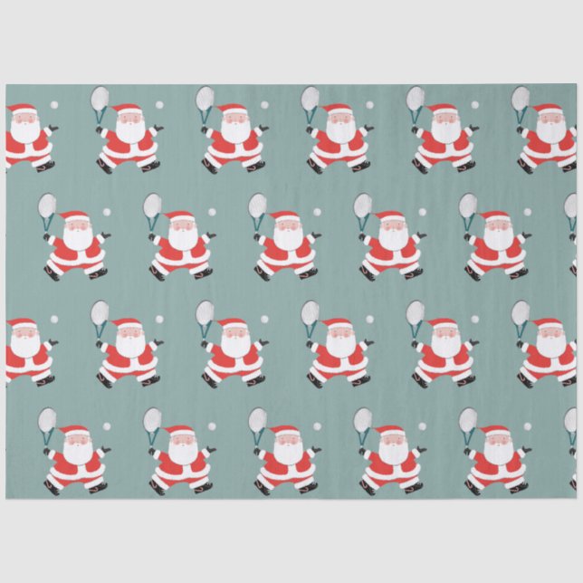 Tennis Christmas Holiday Gift Seidenpapier (Vorderseite)