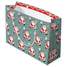 Tennis Christmas Holiday Große Geschenktüte