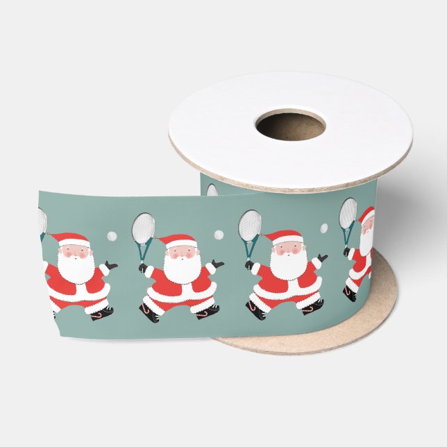 Tennis Christmas Holiday Satinband (Spule)