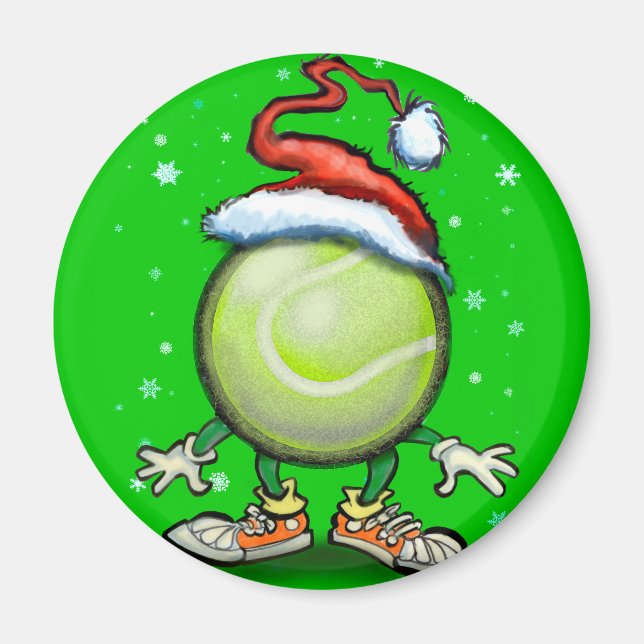 Tennis Christmas Magnet (Vorne)