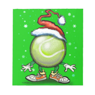 Tennis Christmas Notizblock