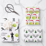 Tennis Christmas Santa Player Ball Racket & Tree Geschenkpapier Set<br><div class="desc">Mit diesen coolen Papierblättern,  die mit Sondertext,  Weihnachtsspielermuster,  Santa Ball Musters & Schläger und Pinienbaum-Mustern versehen sind,  können Sie Ihre Geschenke schön zusammenpacken. Ändern Sie den Text einfach,  indem Sie auf die Option "Personalisieren" klicken.</div>