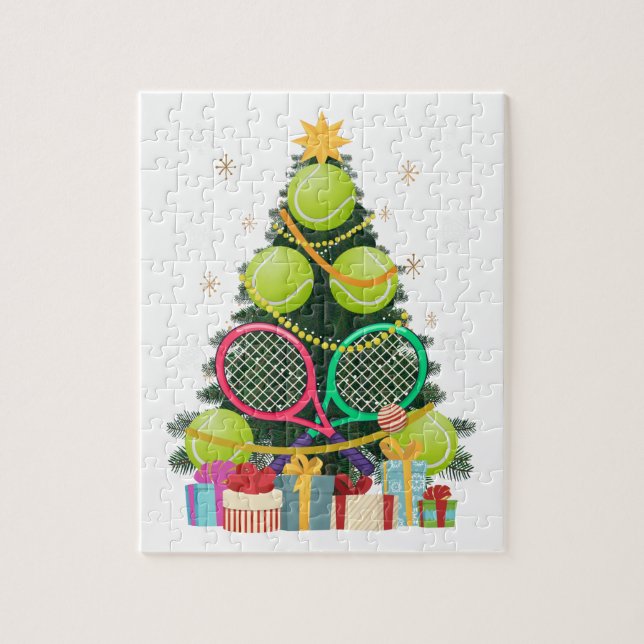 Tennis Christmas Tree Tennis Player Tennis Coach (Vertikal)