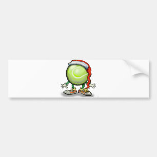 Tennis Chrsitmas Autoaufkleber