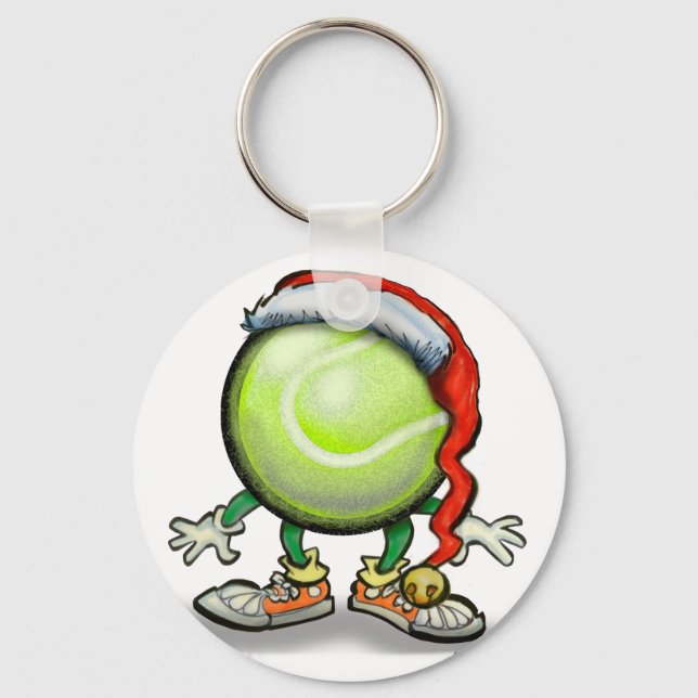 Tennis Chrsitmas Schlüsselanhänger (Vorderseite)
