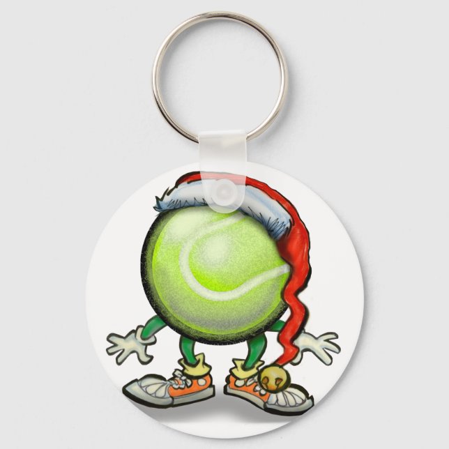 Tennis Chrsitmas Schlüsselanhänger (Vorderseite)