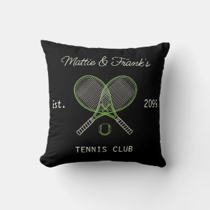 Tennis Club Bar Throw Kissen