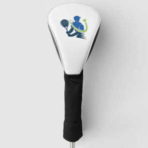 Tennis-Club-Logo - Dynamische Aktion, Sportstil Golf Headcover