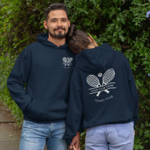 Tennis Club Name Team Logo Navy Blue Custom