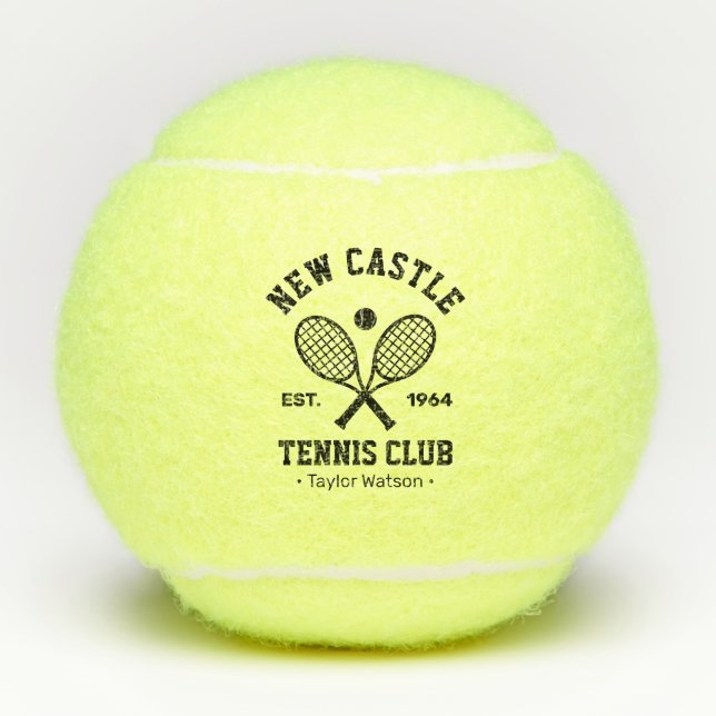 Tennis Club Personalisiert Tennisbälle (Vorderseite)