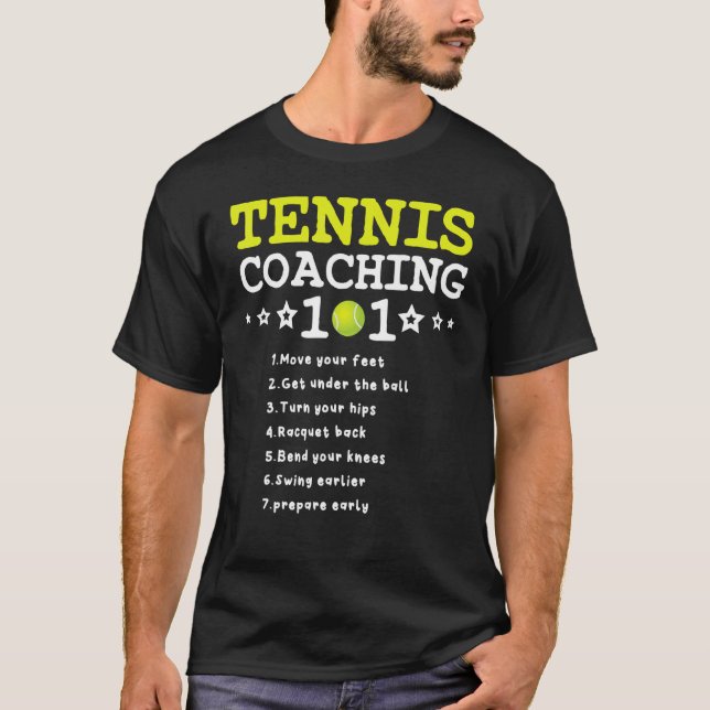 Tennis Coach 101 Best Tennis Coach Tipps 5 T-Shirt (Vorderseite)