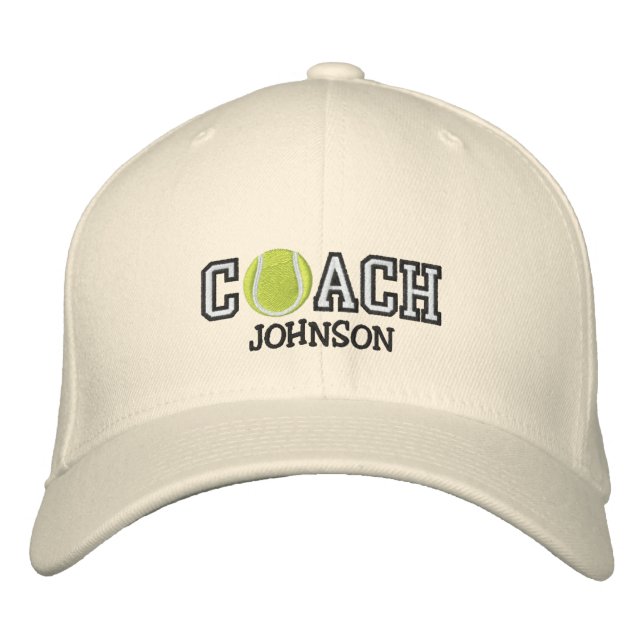 Tennis Coach Bestickte Kappe (Vorderseite)