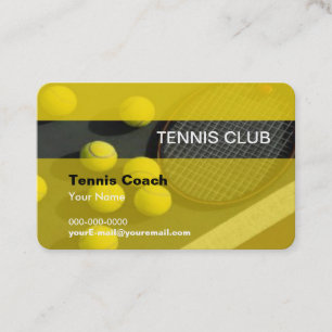 Tennis Coach Business Card Visitenkarte