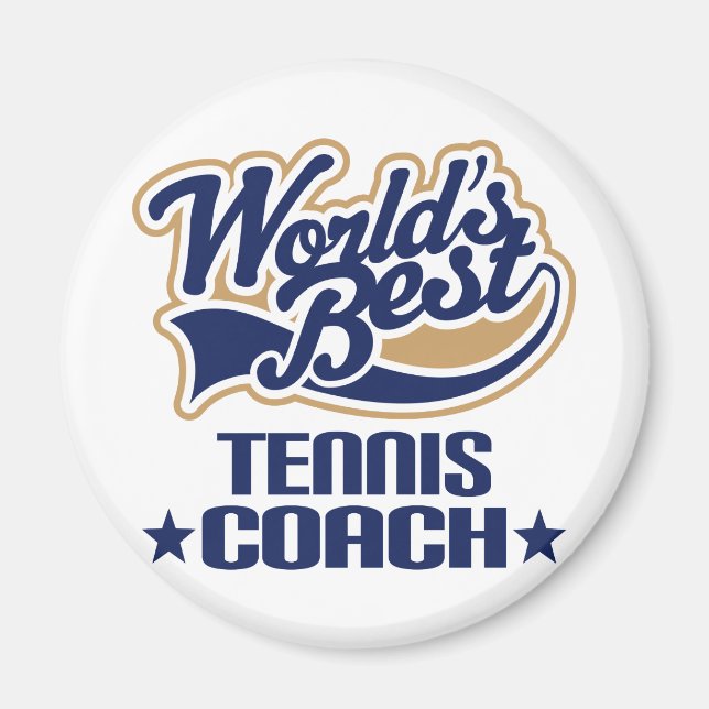 Tennis Coach Geschenk Magnet (Vorne)
