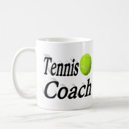 Tennis Coach Halbtext Kaffeetasse