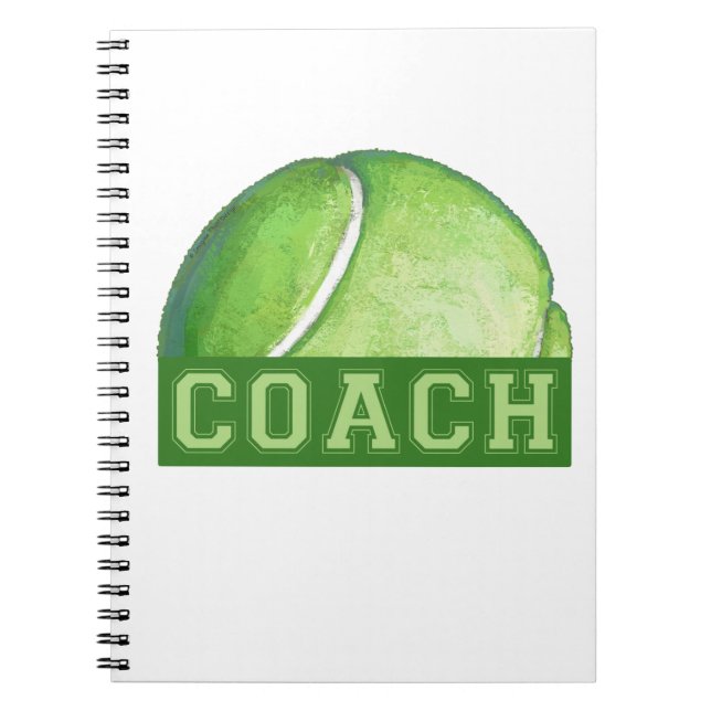 Tennis Coach Notizblock (Vorderseite)