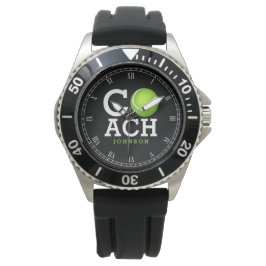 Tennis Coach Personalisiert Armbanduhr