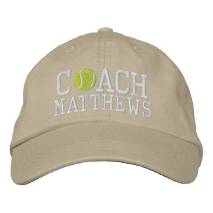 Tennis Coach Personalisiert Bestickte Baseballkappe