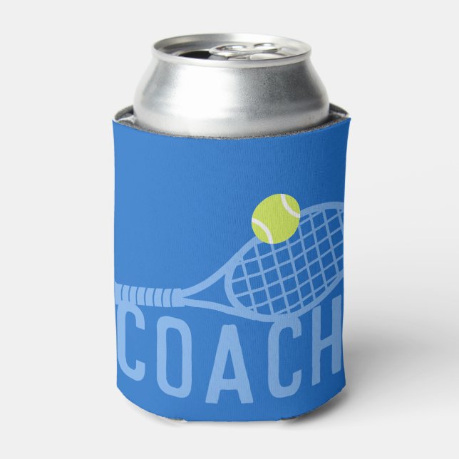 Tennis Coach Personalisiert modern Dosenkühler (Kanne Vorderseite)