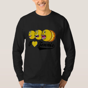 Tennis Coach Vater Mama Gesichter Ausdrücke ich He T-Shirt