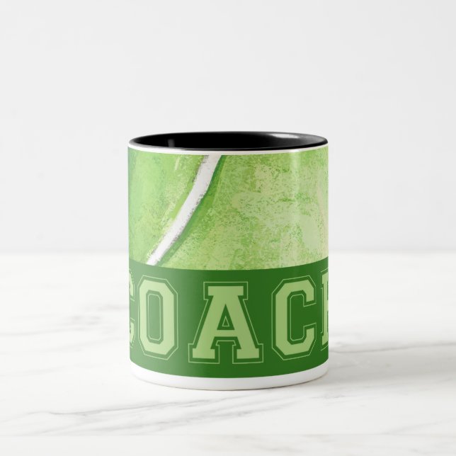 Tennis Coach Zweifarbige Tasse (Mittel)
