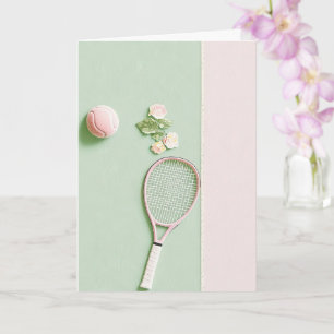 Tennis Collage Birthday Karte