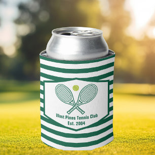 Tennis Country Club mit grünem Streifen Dosenkühler